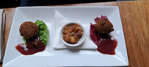 Thai fritters at David Bann Restaurant in Edinburgh