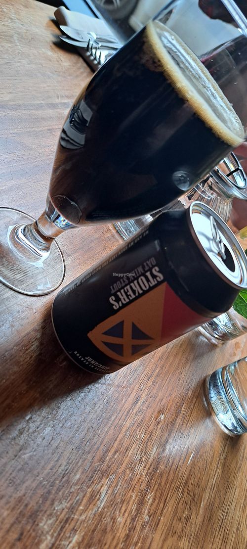 Alcohol free oat stout at David Bann Restaurant in Edinburgh