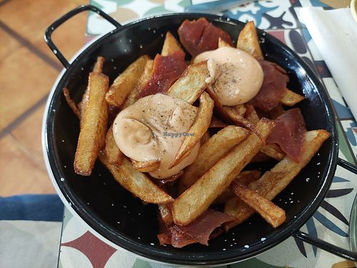 Starters / huevos con jamón at MMVF in Alcorcon