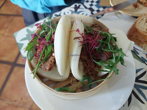 Starters / jackfruit baos at MMVF in Alcorcon