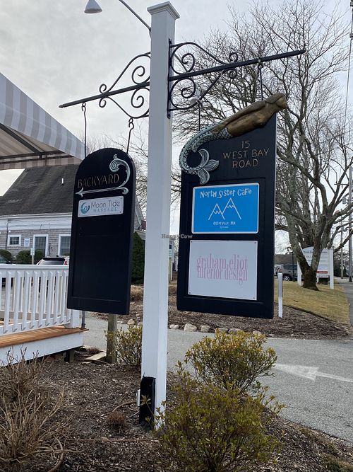 Sign  at North Sister Cafe in Osterville