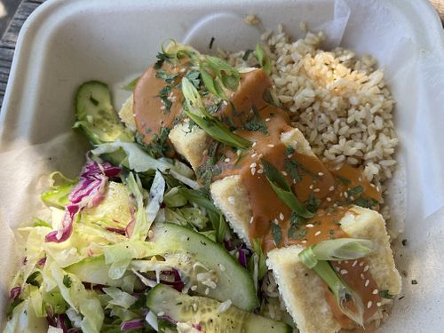 Thai peanut bowl   at Coachwhip Cafe  in Coleville