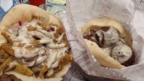 Someone here likes tahini. 😇 at Falafel Sumsum in Tel Aviv