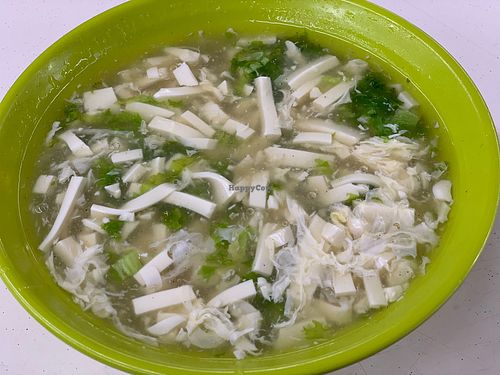 tofu soup.
Photo by Mr Henry Lau aka Mr Purple. at Fu Da De Vegetarian 福大德 in North Singapore