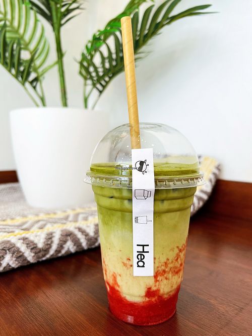 Strawberry 🍓 matcha  at Hea Tea & Coffee in Aberdeen