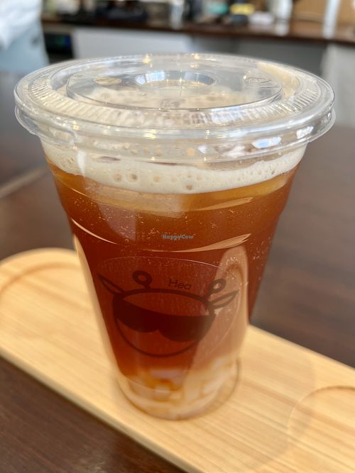 Peach Assam tea   at Hea Tea & Coffee in Aberdeen