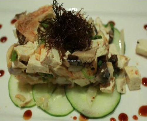 Tofu and mushroom appetizer at Roy's Restaurant in Koloa