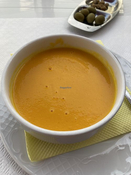 Vegetable soup - vegetarian.  at Restaurante Mili in Vila Do Conde