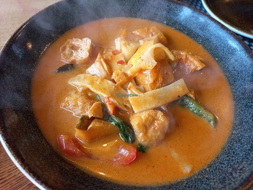 Red pumpkin curry at Thara Thai in Bromley