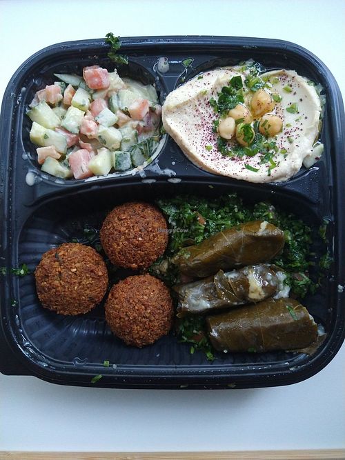 falafel platter at Falafel & Grill - Milwaukee in Chicago