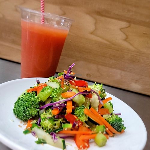 Asian Chopped Salad + Watermelon Smoothie at Abundant Life Kitchen in Lexington