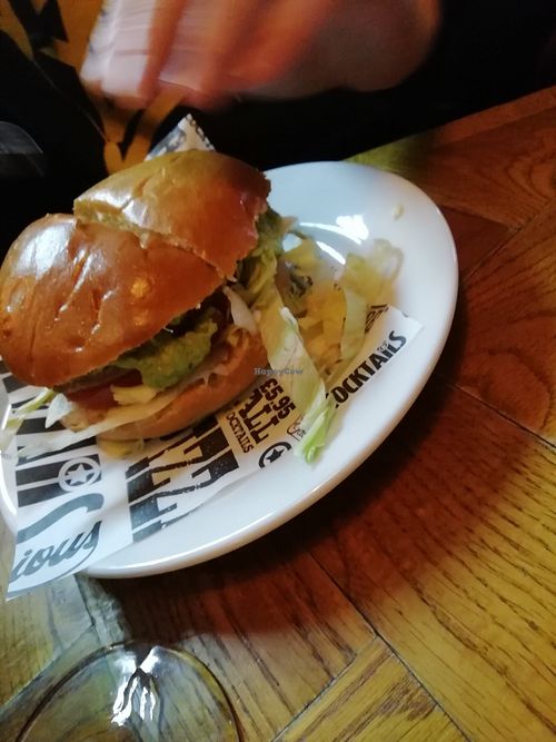 Vegan burger at Monterey Jack's in Glasgow