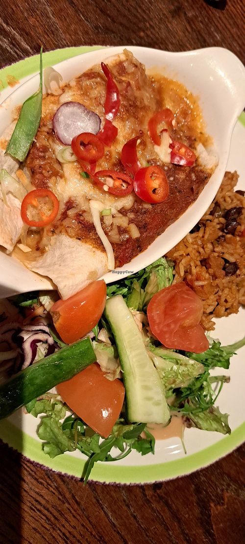 Mexican enchiladas  #Veganuary at Hungry Horse - Barrbridge in Bargeddie