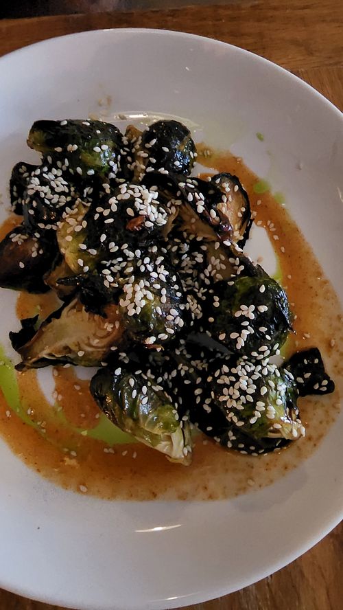 Brussel sprouts at Belse Restaurant NYC in New York City