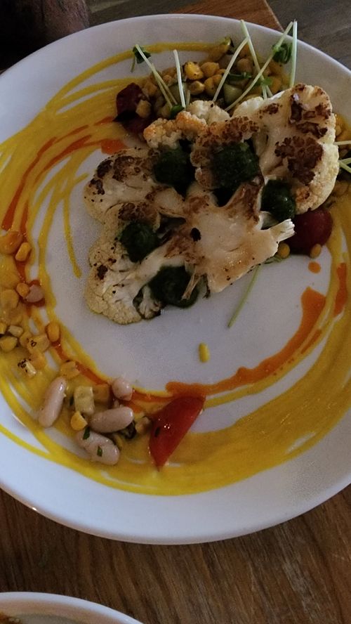 Cauliflower steak at Belse Restaurant NYC in New York City