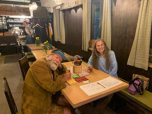 Restaurant with a nice vibe and one substantial vegan option at Birgits Schindlerkeller in Forchheim