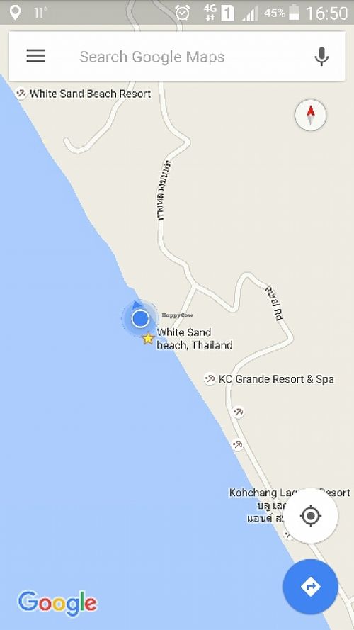 to show a bit clearer at Pen's Restaurant in Koh Chang