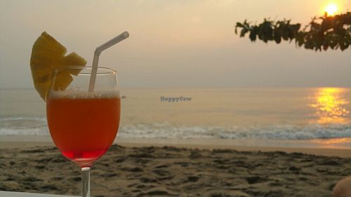 Cocktail outside the restaurant  at Pen's Restaurant in Koh Chang