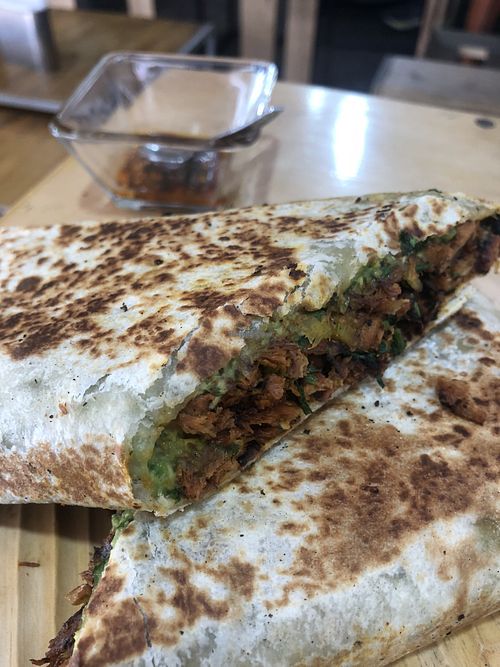 Al pastor burrito  at VG BHUMI in Mexico City