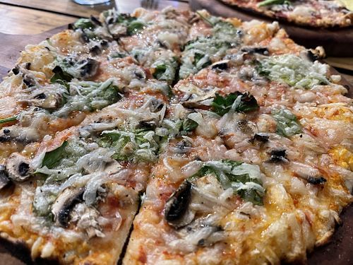 White sauce  at Pizzasaurus in Cape Town