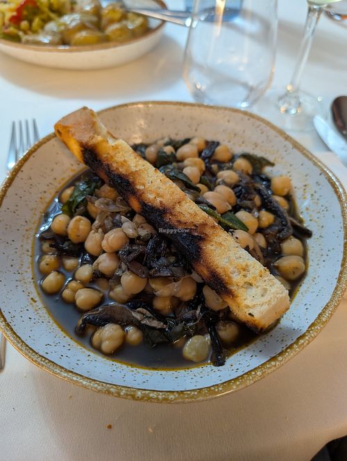 Grão de bico com cogumelos at Cinta d'Ouro in Freixo De Espada A Cinta