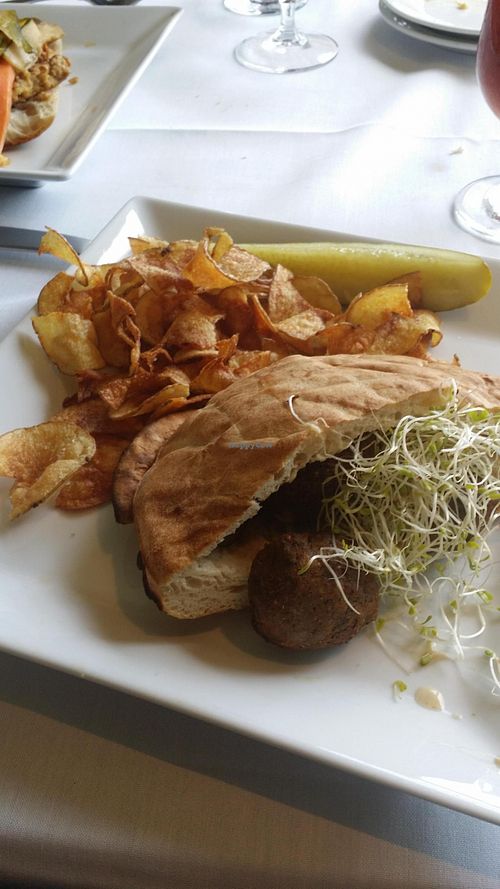 Falafel pita  at The Veraisons Restaurant in Dundee