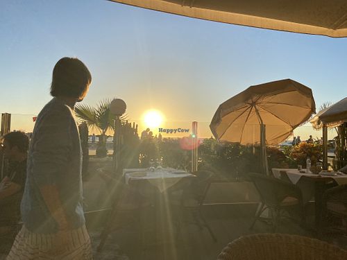 View from the diner table   at Ô Playa in Agadir