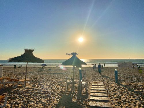 Beach in front of the restaurant  at Ô Playa in Agadir