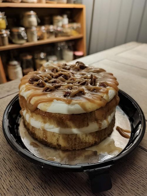 Pecan and vanilla cake with buttercream at Coughlans Bakery - Selsdon in Selsdon