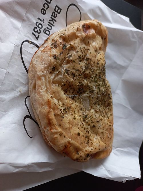 Vegan cheese and onion pasty at Coughlans Bakery - Selsdon in Selsdon