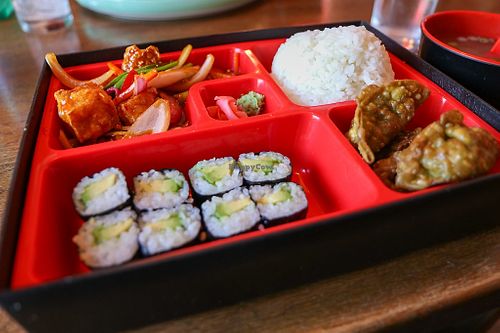 vegan bento box at Kyoto Kilkenny in Kilkenny