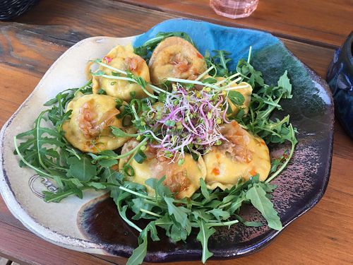 Vegan boiled pierogi at Pierogi i Naleśniki Bistro Cefe in Karpacz