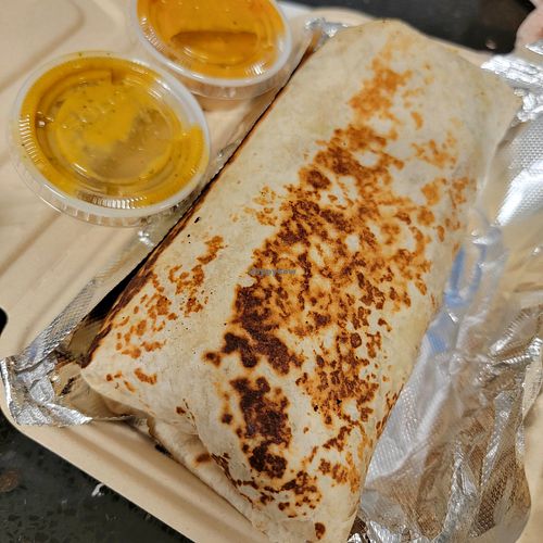 Jackfruit Burrito at CoKiea's Kitchen in Portland