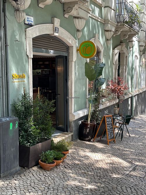 Outside at SHOSH in Lisbon