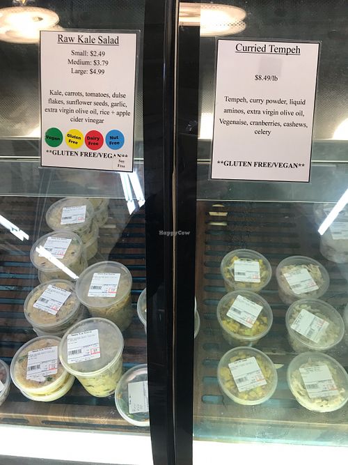 Vegan deli salads at Natural Living Center in Bangor