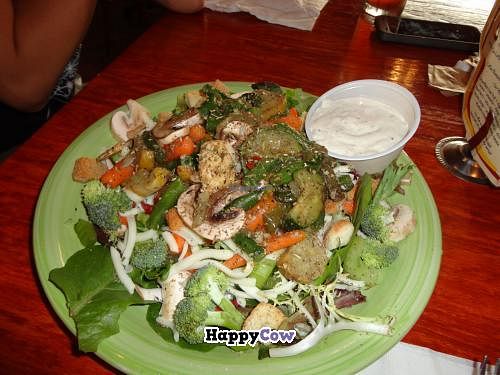Daughter-in-law got a grilled veggie salad. at The Green Harvest Co. in Bedford