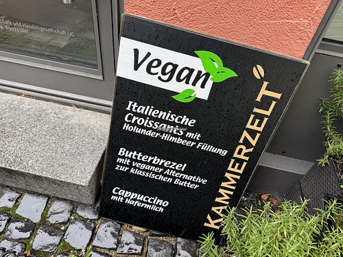 sign  at Coffee & Panini in Ulm