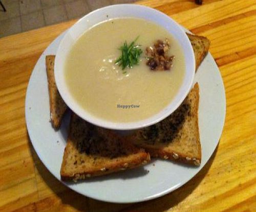 The soup changes on a daily basis. at MishMash in Haifa