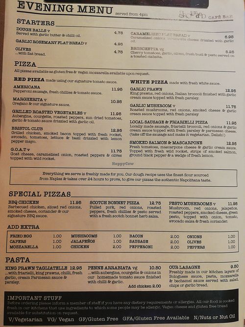 Grounded Redfield Bristol Restaurant HappyCow