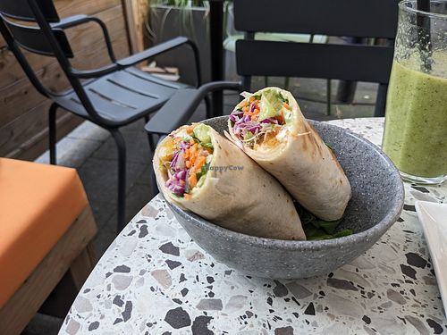 Crispy wrap at Copper Branch in Rotterdam