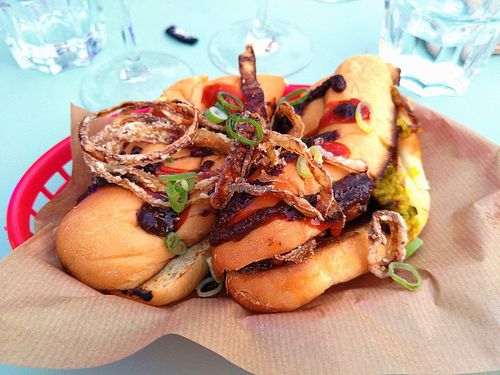 Hotdog at La Mifa in Toulouse