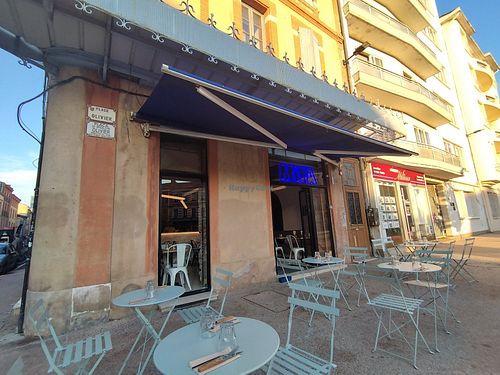 Outside at La Mifa in Toulouse