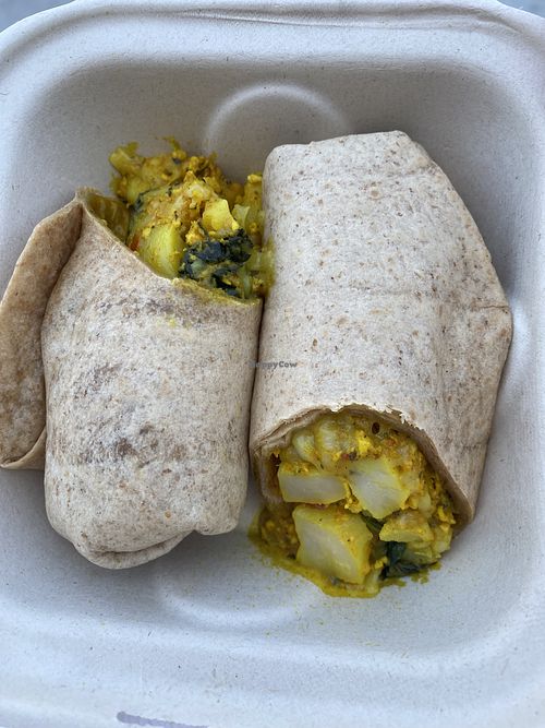 Vegan Breakfast Burrito  at Vida Coffee in Reno