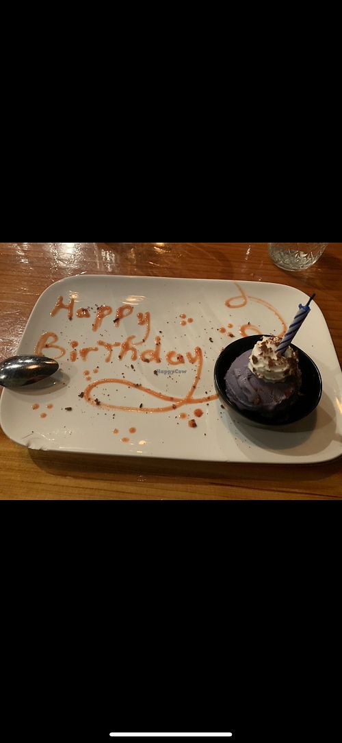 Vegan ube pudding   at Burmatown in Corte Madera