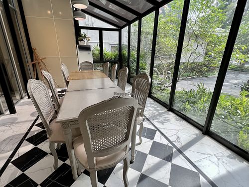 Big table   at CANES Vegan Casual Dining Restaurant & Grocery Store in Bangkok