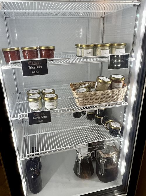 Housemade condiments  at CANES Vegan Casual Dining Restaurant & Grocery Store in Bangkok