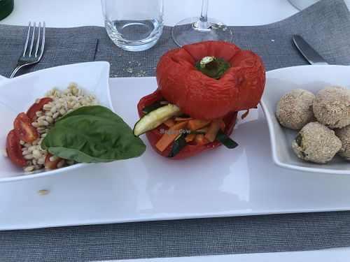 Antipasto Vegano  at Osteria Villa Tara in Cremona