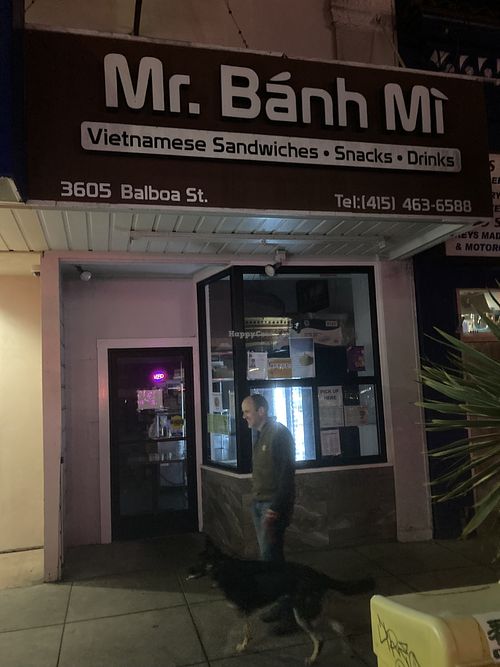From the street  at Mr Banh Mi in San Francisco