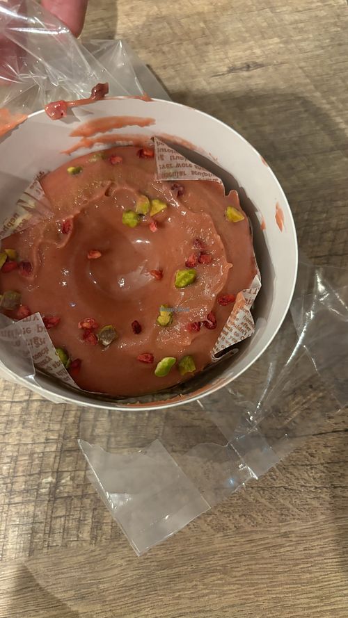 Strawberry cake donut  at Soy Stories in Fukuoka