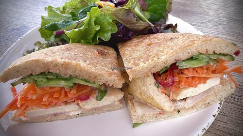 Tofu Banh Mi  at Urbane Cafe in North Hollywood